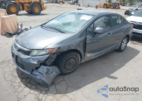 2012 Honda Civic Lx z USA, uszkodzony, nr VIN 19XFB2F56CE378967